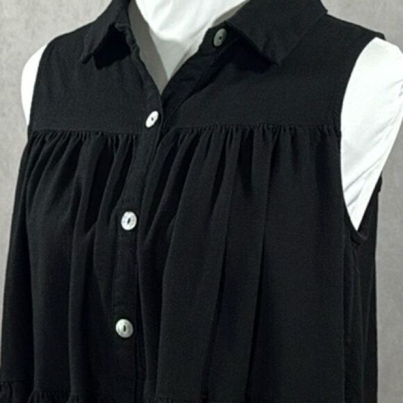 Impressions Tiered Ruffle sleeveless Top - Picture 8 of 11